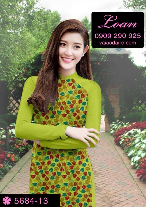 Vải áo dài hoa nhí