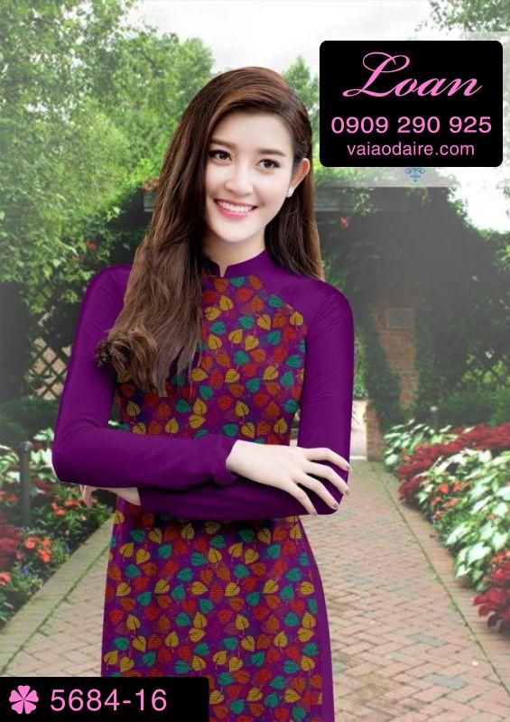 Vải áo dài hoa nhí