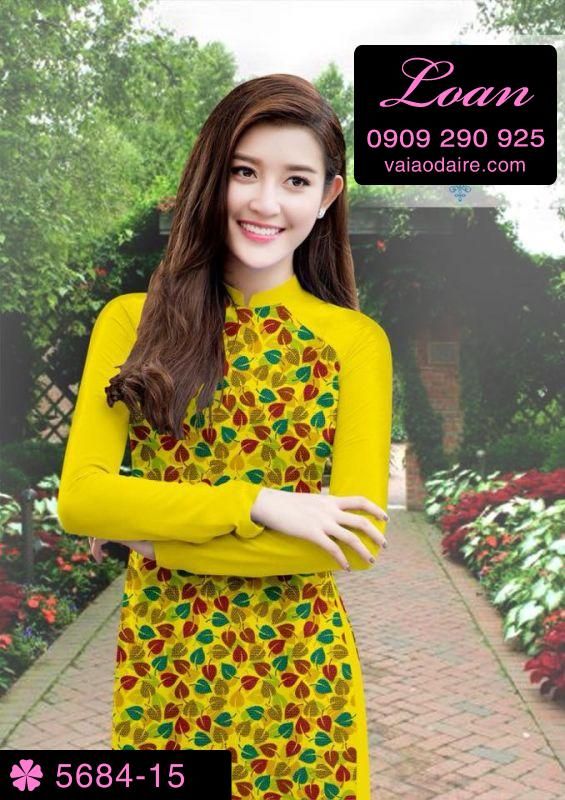 Vải áo dài hoa nhí