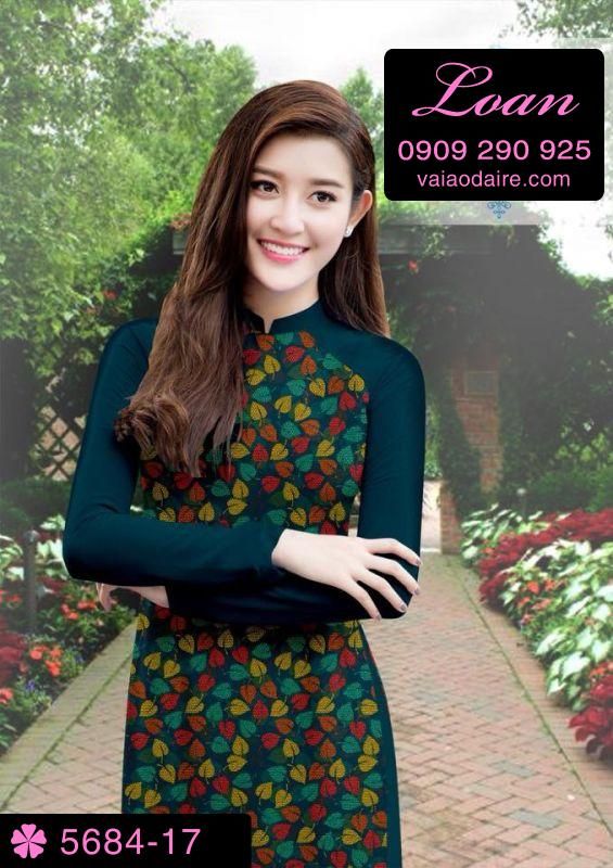 Vải áo dài hoa nhí