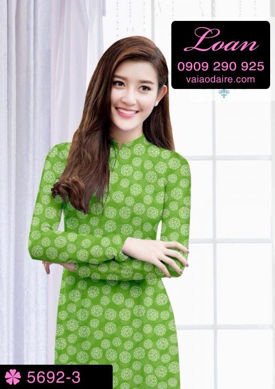 Vải áo dài hoa nhí