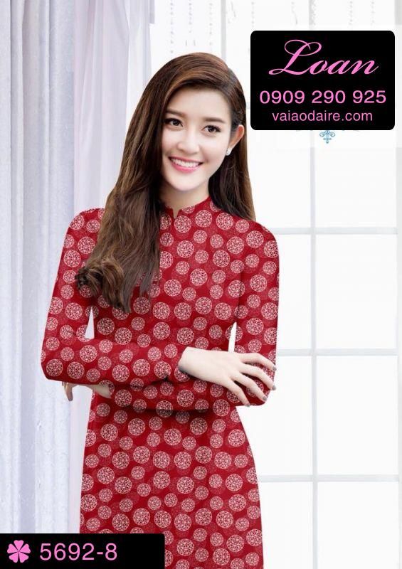 Vải áo dài hoa nhí