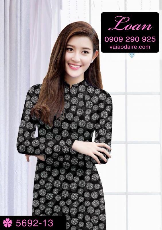Vải áo dài hoa nhí