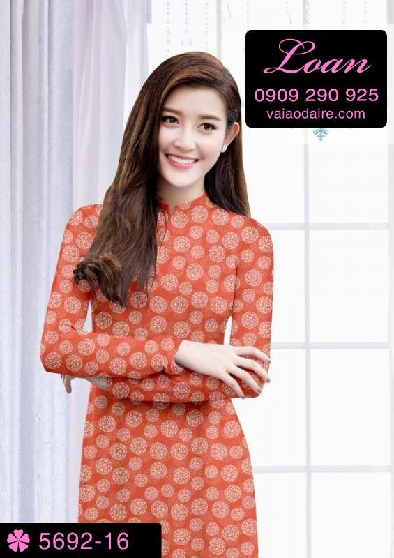 Vải áo dài hoa nhí