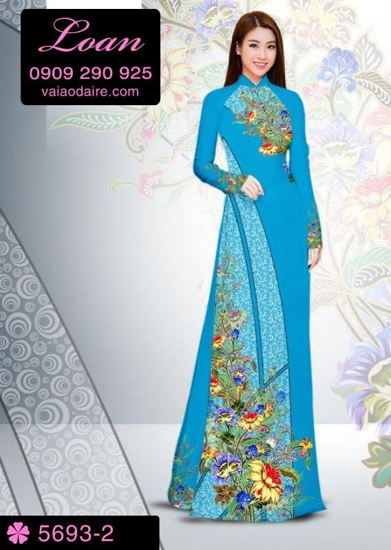Vải áo dài hoa dây