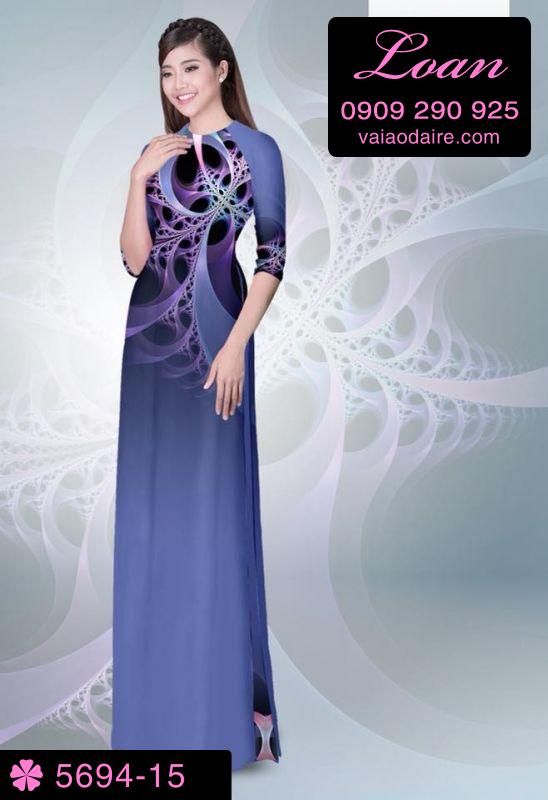 Vải áo dài hoa dây