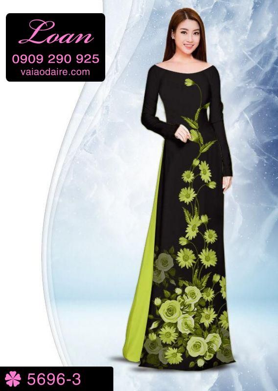 Vải áo dài hoa dây