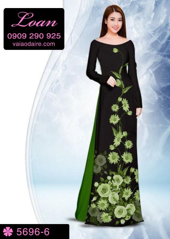 Vải áo dài hoa dây