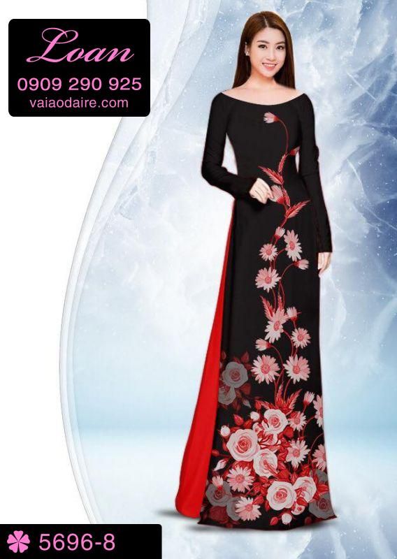Vải áo dài hoa dây