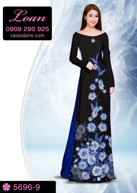 Vải áo dài hoa dây