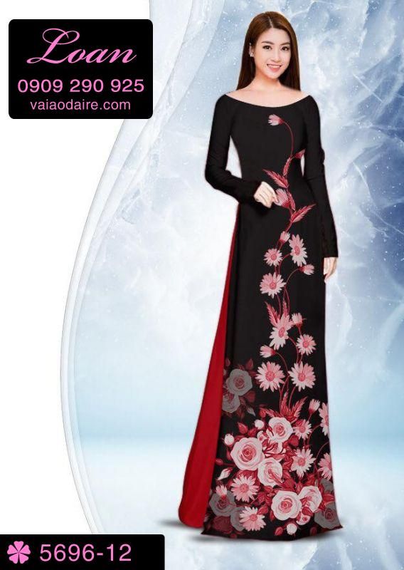 Vải áo dài hoa dây