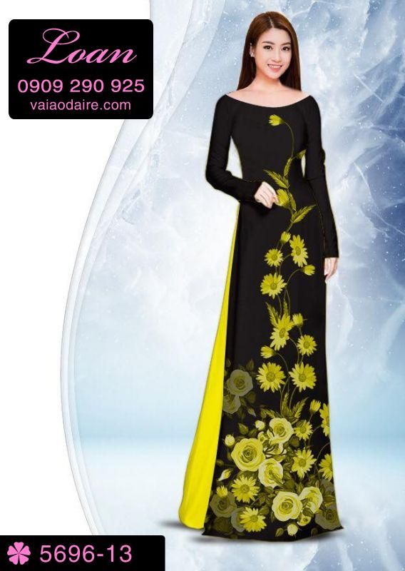 Vải áo dài hoa dây