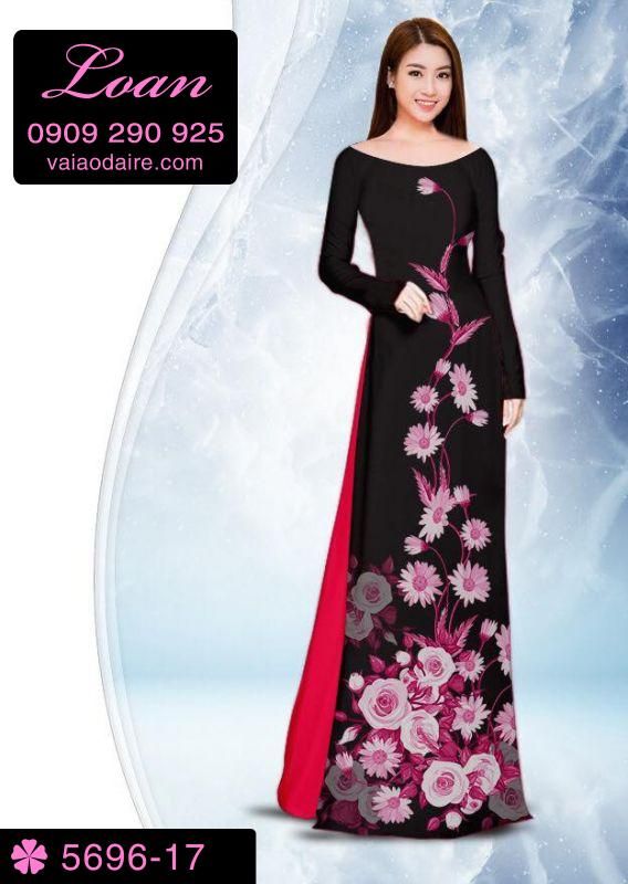 Vải áo dài hoa dây