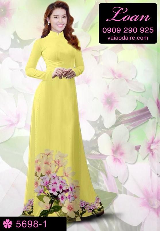 Vải áo dài hoa Sứ