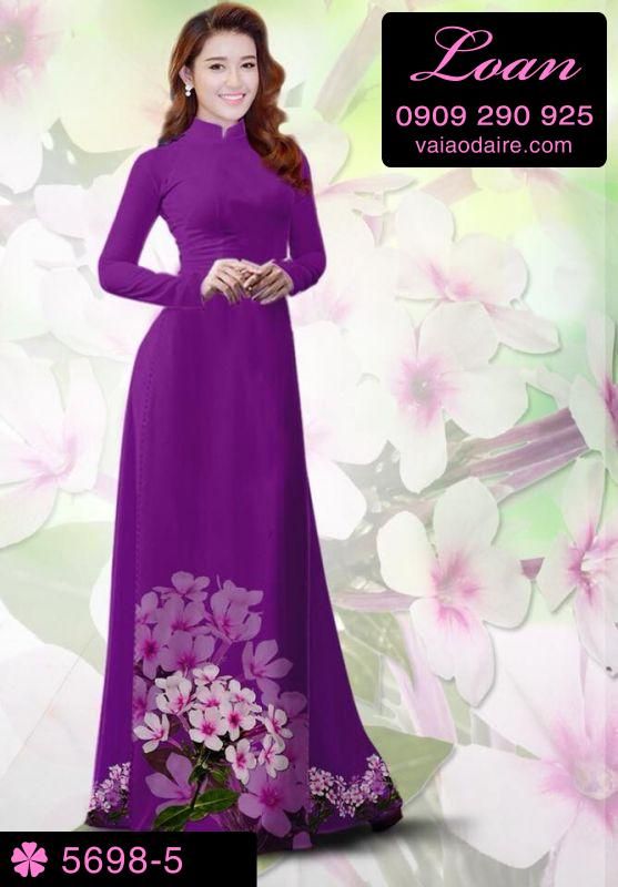 Vải áo dài hoa Sứ