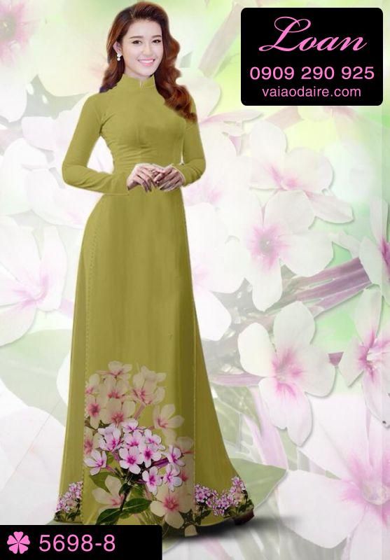 Vải áo dài hoa Sứ