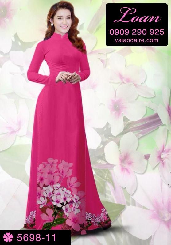 Vải áo dài hoa Sứ