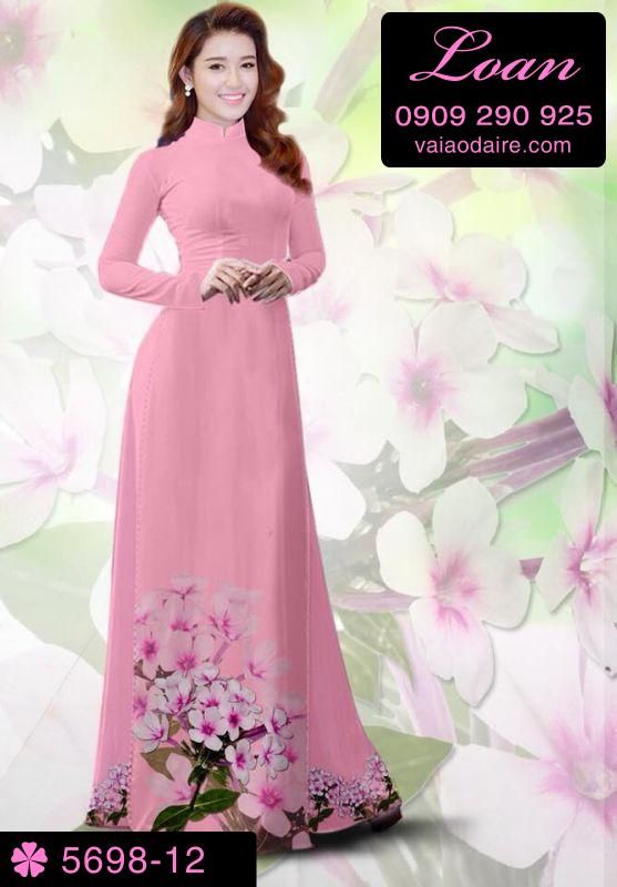 Vải áo dài hoa Sứ