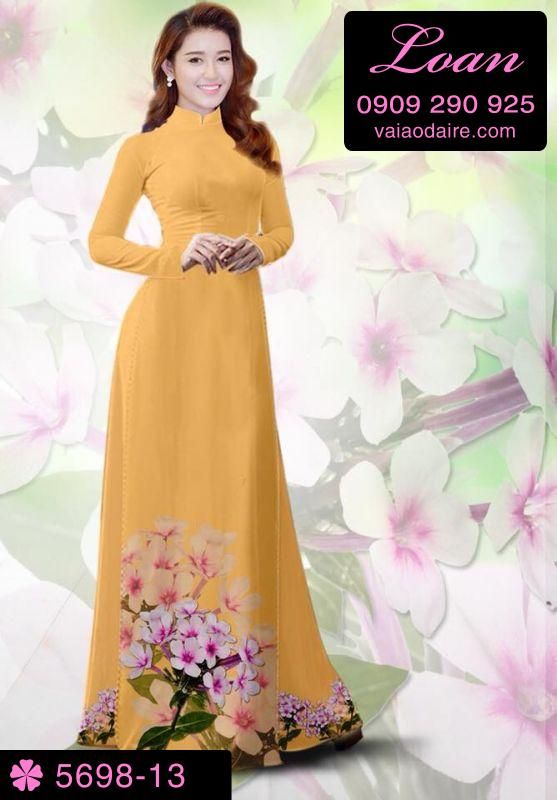 Vải áo dài hoa Sứ
