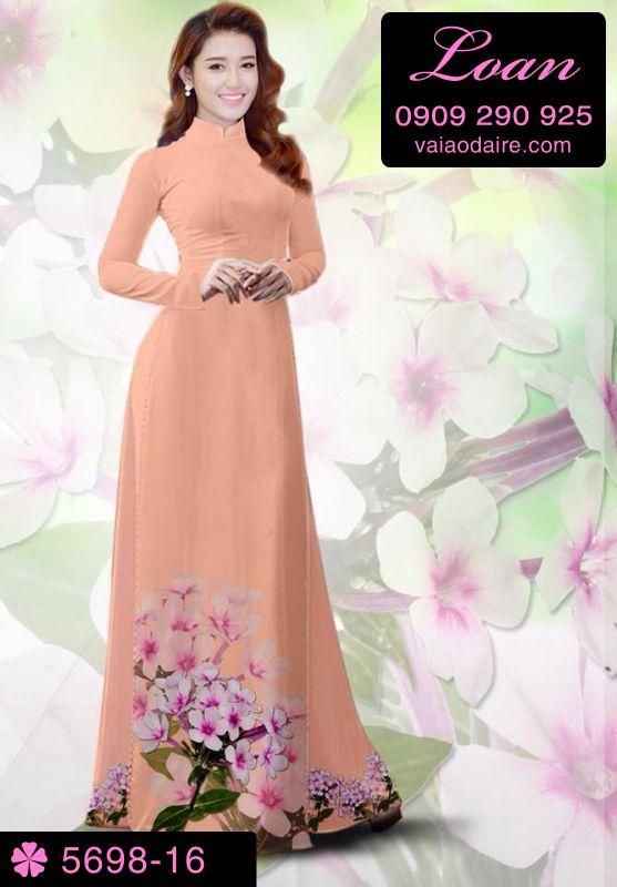 Vải áo dài hoa Sứ