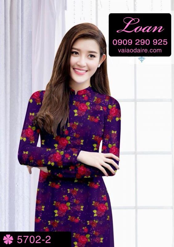 Vải áo dài hoa nhí