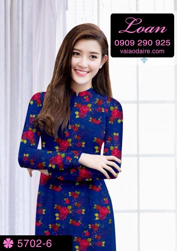 Vải áo dài hoa nhí