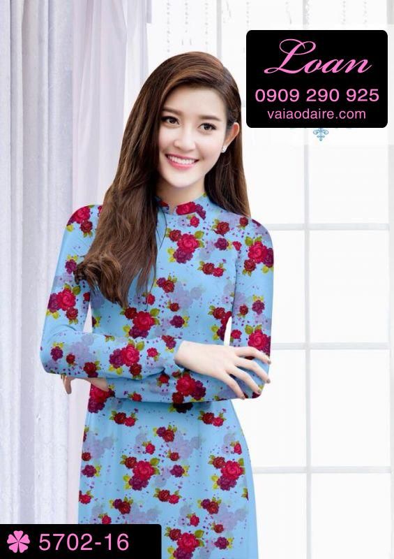 Vải áo dài hoa nhí