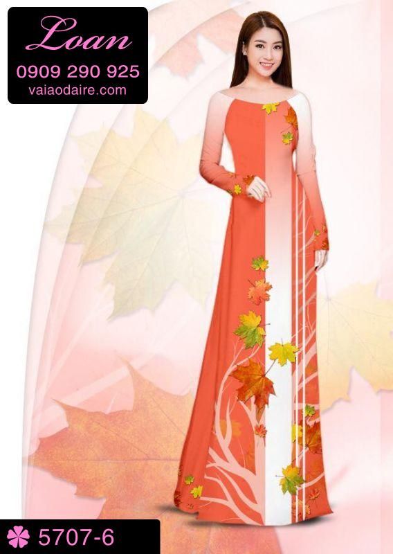 Vải áo dài hoa lá