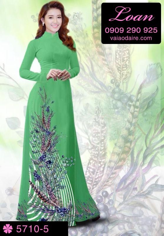 Vải áo dài hoa dây