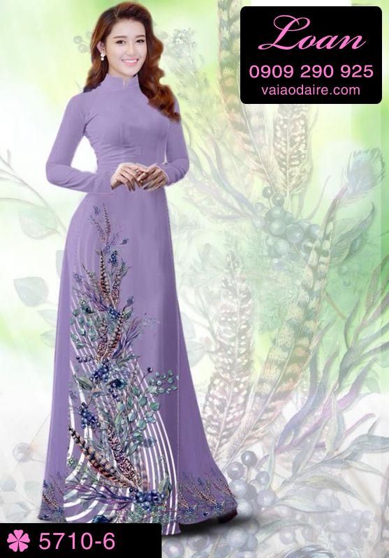 Vải áo dài hoa dây
