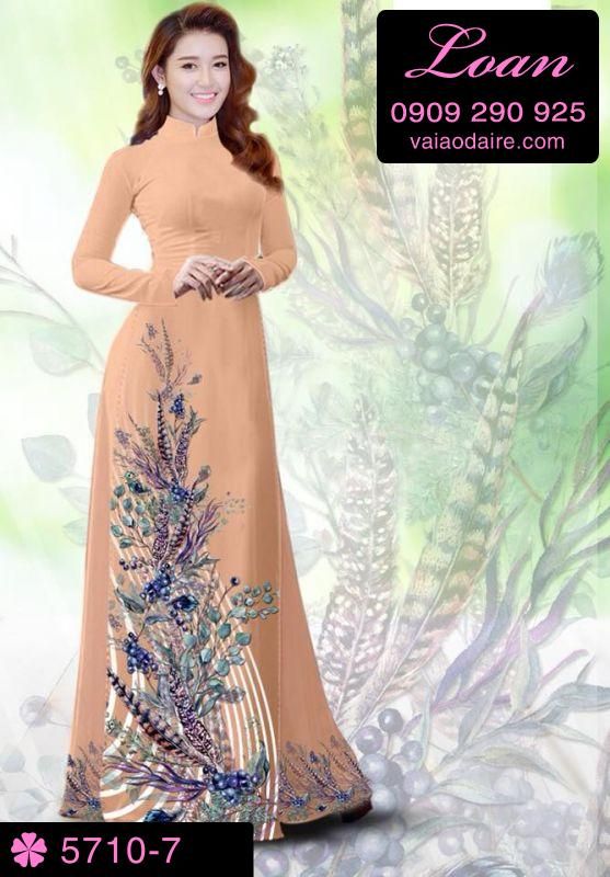 Vải áo dài hoa dây