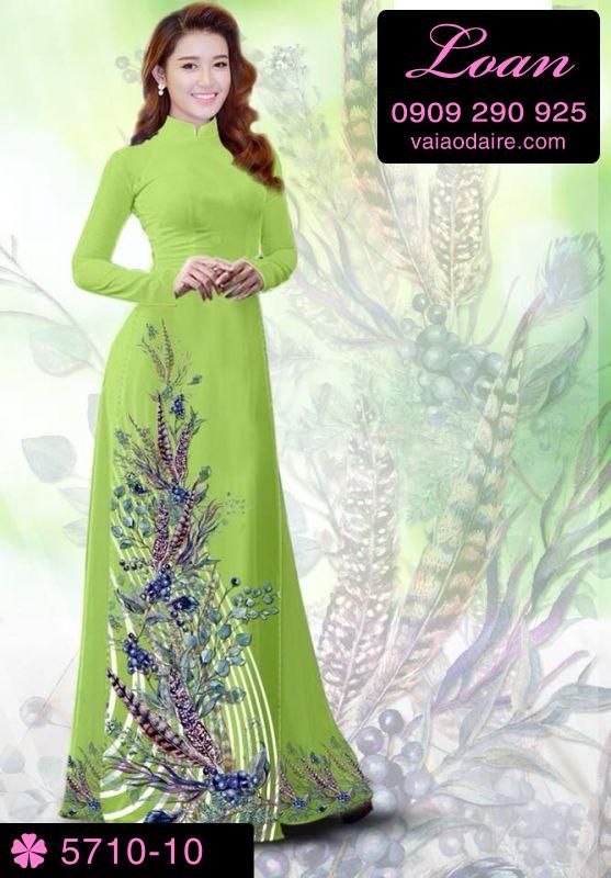 Vải áo dài hoa dây