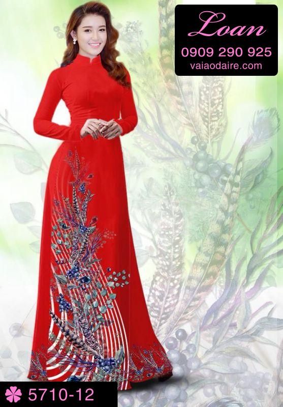 Vải áo dài hoa dây