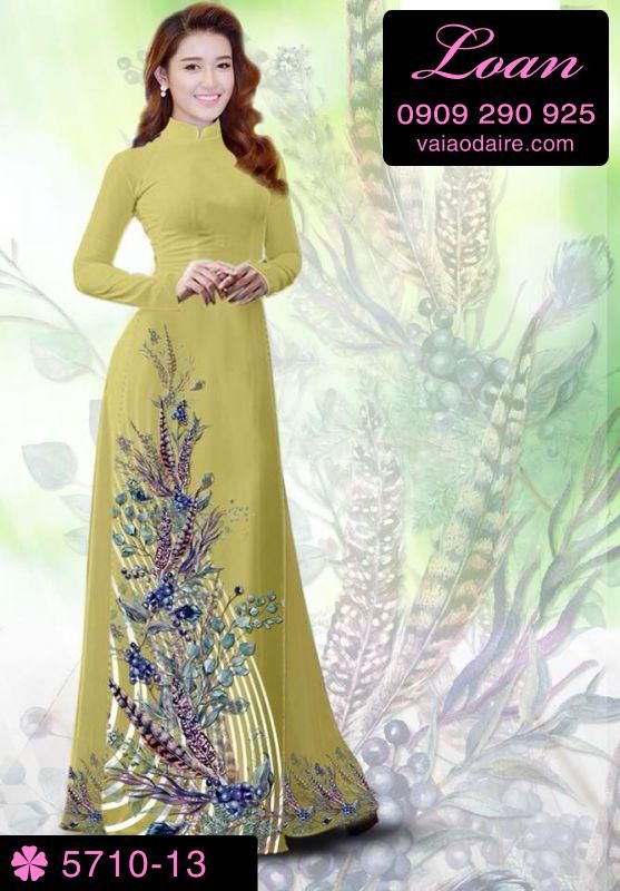 Vải áo dài hoa dây