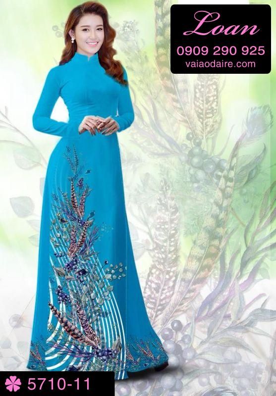 Vải áo dài hoa dây