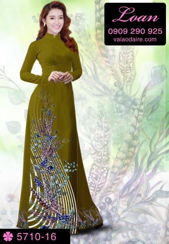 Vải áo dài hoa dây