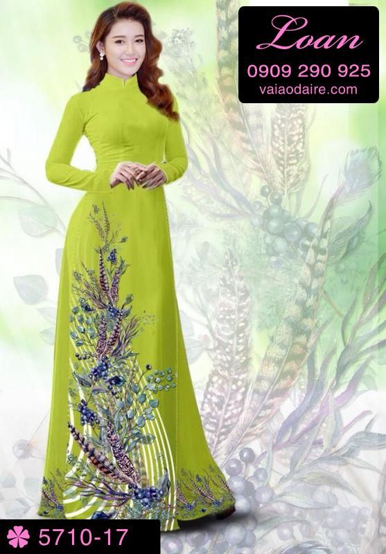 Vải áo dài hoa dây