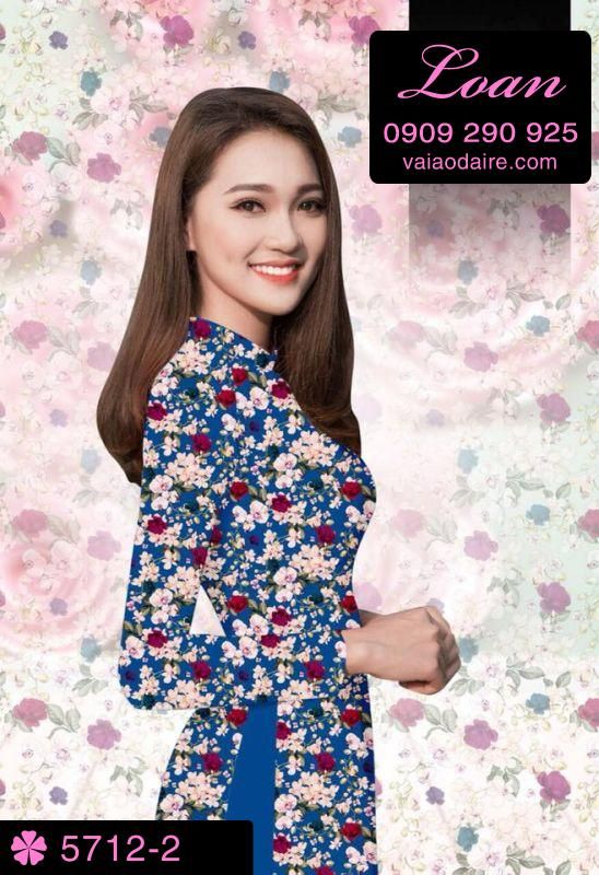 Vải áo dài hoa nhí