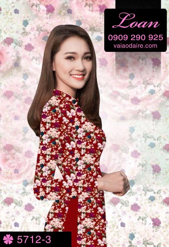 Vải áo dài hoa nhí