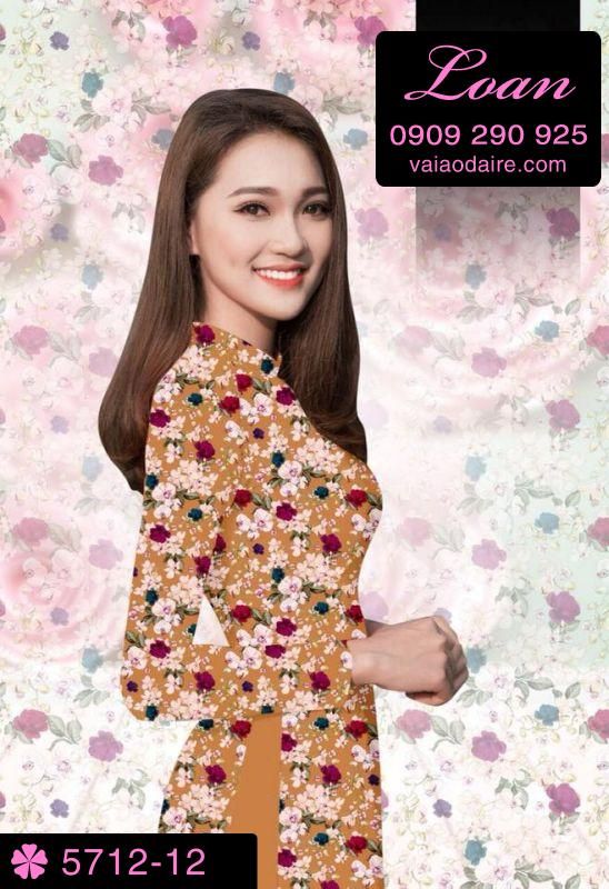 Vải áo dài hoa nhí