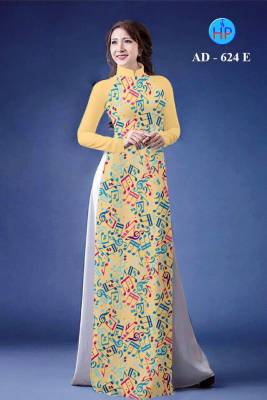 Vải áo dài hình nốt nhạc-DT 572