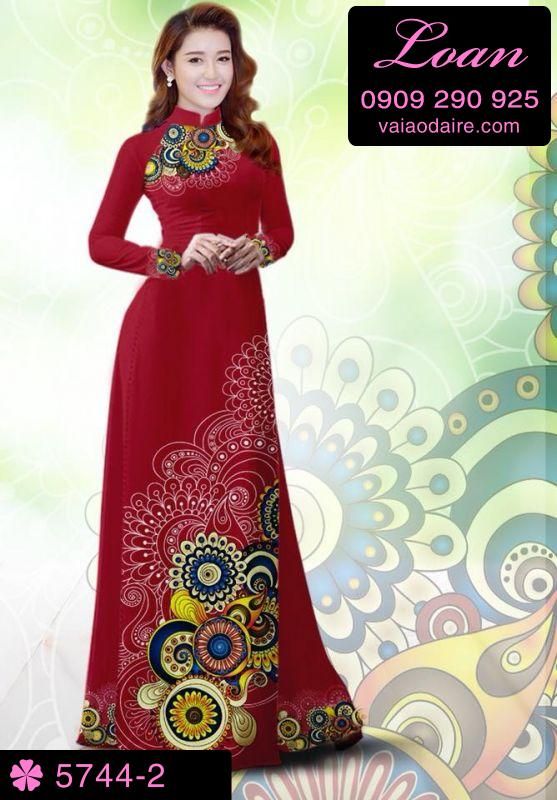 Vải áo dài hoa văn đẹp Vải áo dài hoa văn đẹp