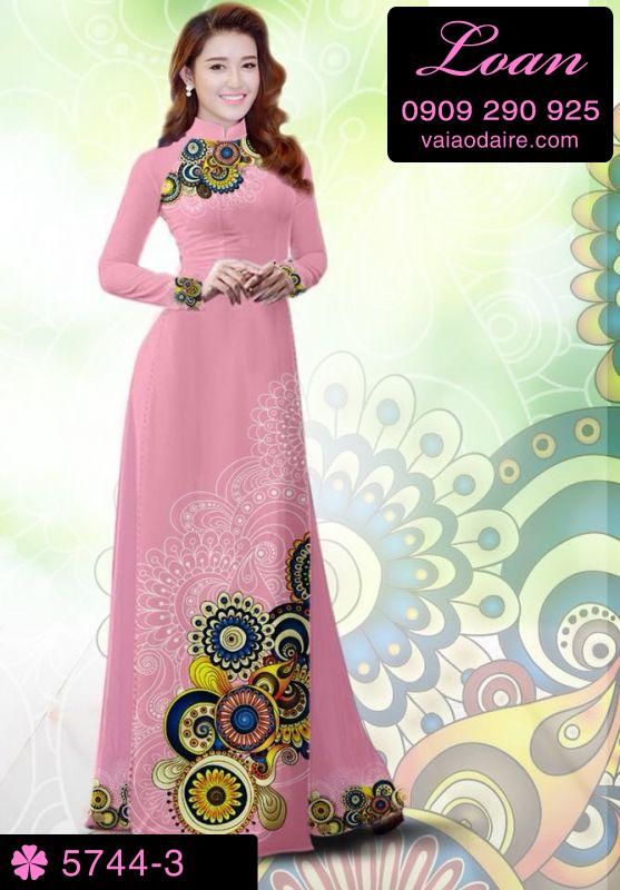 Vải áo dài hoa văn đẹp Vải áo dài hoa văn đẹp