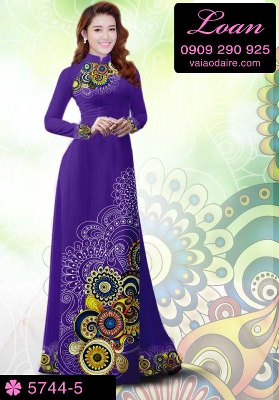 Vải áo dài hoa văn đẹp Vải áo dài hoa văn đẹp