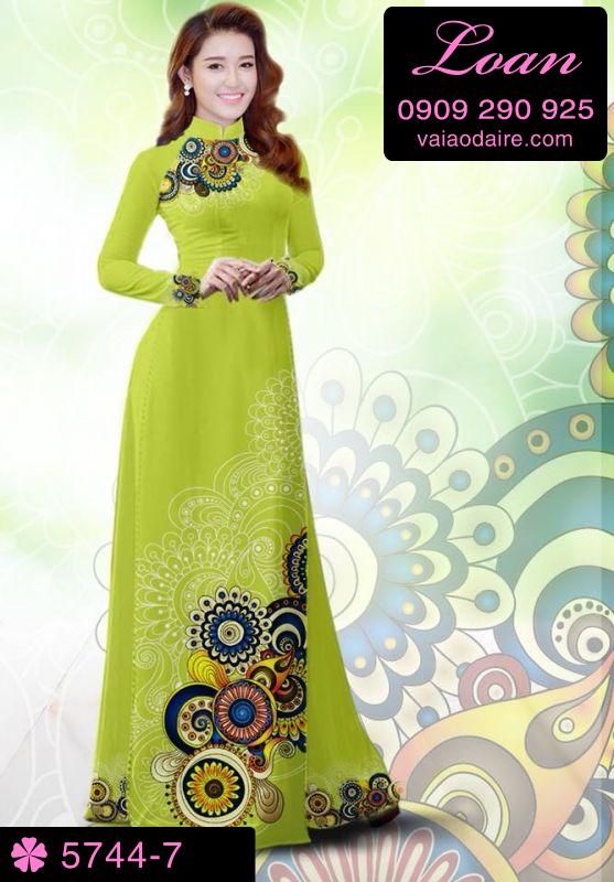 Vải áo dài hoa văn đẹp Vải áo dài hoa văn đẹp