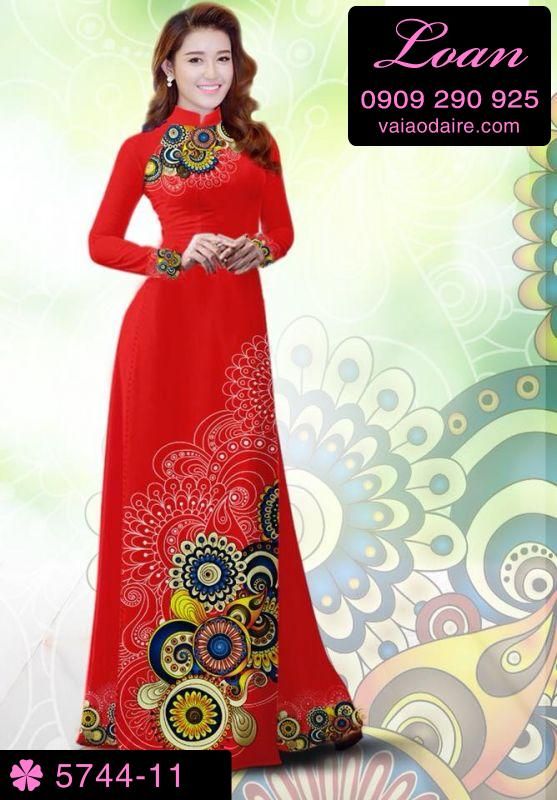 Vải áo dài hoa văn đẹp Vải áo dài hoa văn đẹp