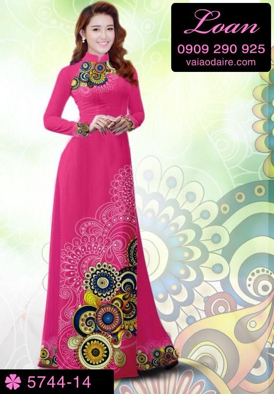 Vải áo dài hoa văn đẹp Vải áo dài hoa văn đẹp