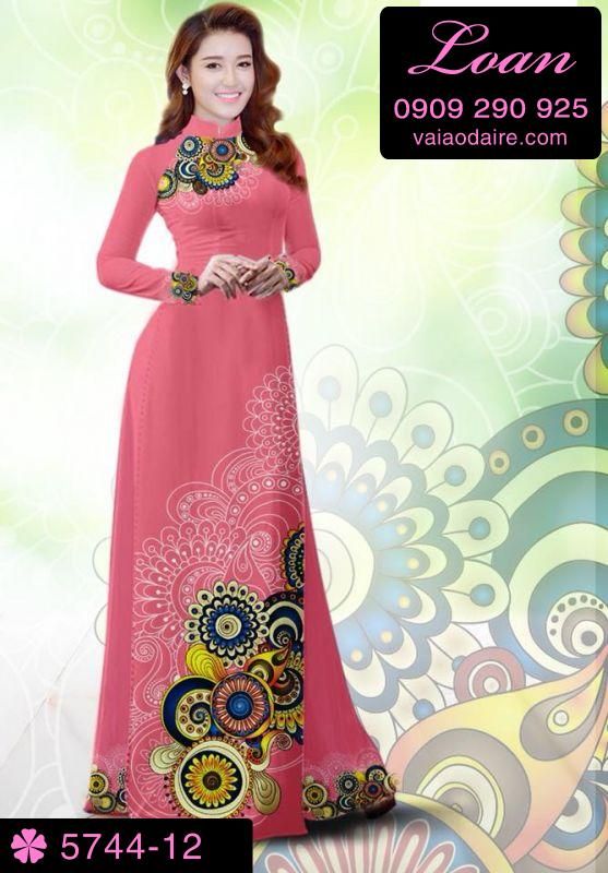 Vải áo dài hoa văn đẹp Vải áo dài hoa văn đẹp