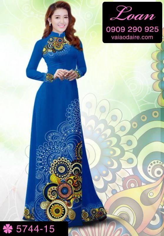 Vải áo dài hoa văn đẹp Vải áo dài hoa văn đẹp