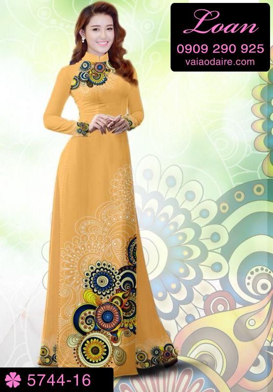 Vải áo dài hoa văn đẹp Vải áo dài hoa văn đẹp